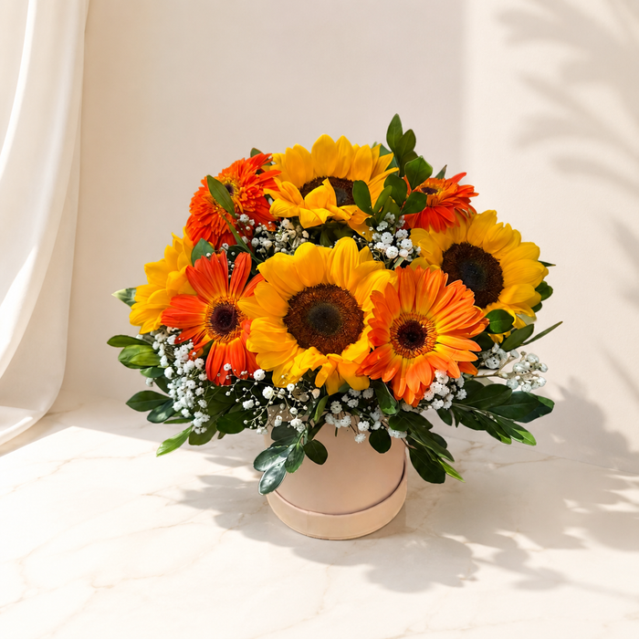 Box de girasoles y gerberas “BRISA”
