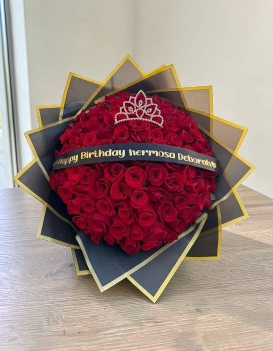 Ramo Buchón de 100 Rosas Rojas “Delirio” - Dia de la mujer