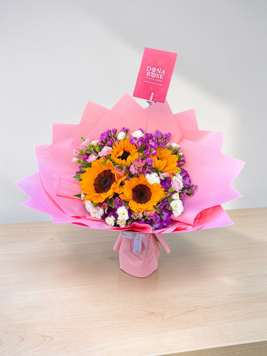 Ramo de Girasoles y variedad de flores "Amanecer"