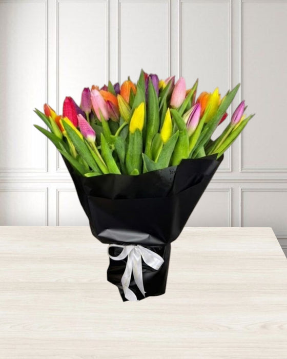 Ramo de 60 Tulipanes Variados “Primavera Eterna”