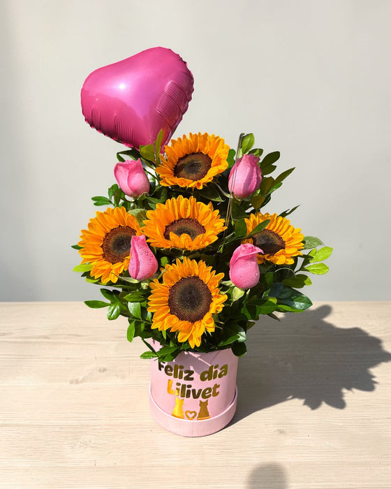 Box de Girasoles "Brillo"