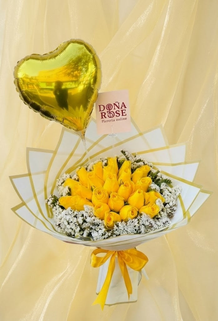 Ramo Buchón de Rosas Amarillas “Florece”