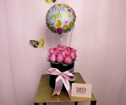 Box de Rosas Rosadas Fusión “Andrea”