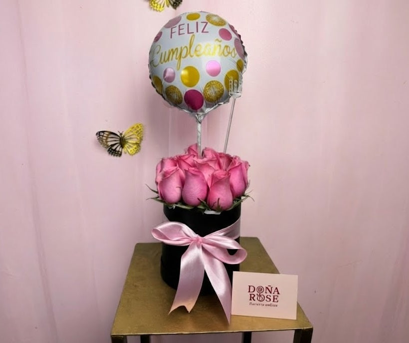 Box de Rosas Rosadas Fusión “Andrea”