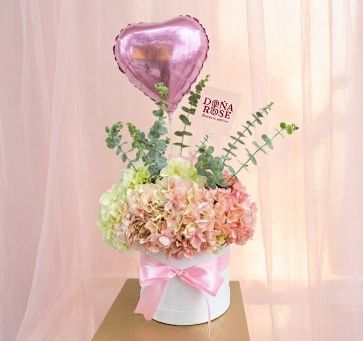 Box de Hortensias “Elegancia Floral”