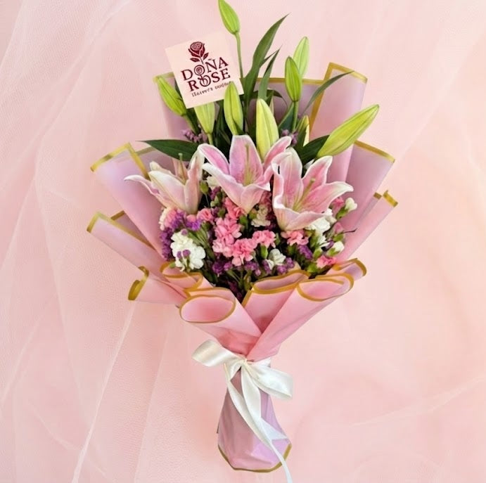 Ramo de Lirios Rosados “Encanto de Lirios”