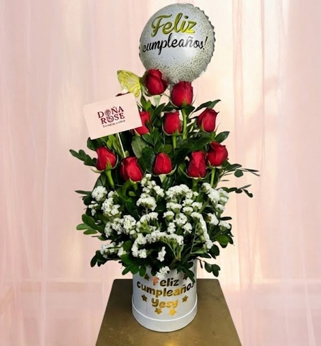 Box de Rosas Rojas “Happy Birthday”