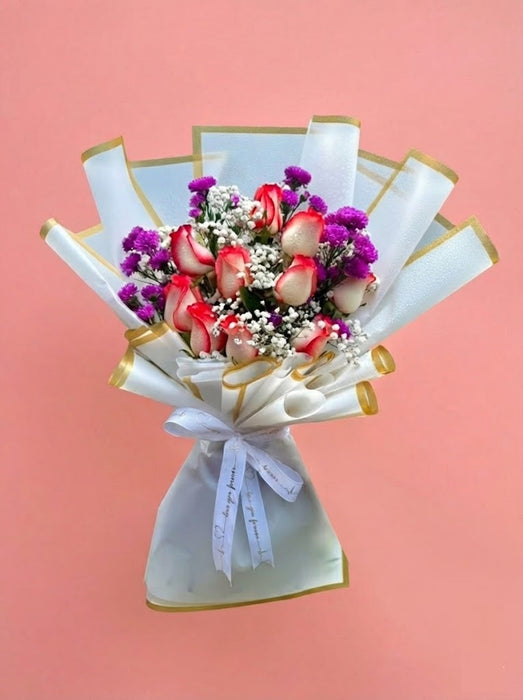 Ramo Coreano de Rosas y Lluvia “Hana”